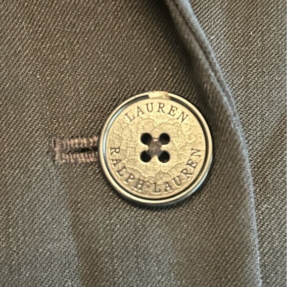 Lauren Ralph Lauren Women’s Blazer Size 8P Black Single Breasted Wool Blend - Picture 10 of 11